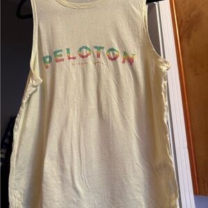 Peloton Light Yellow Muscle Tee